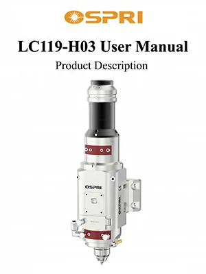 2 kW Mikro Lazer Kesme Kafası (Manuel Odaklanma)