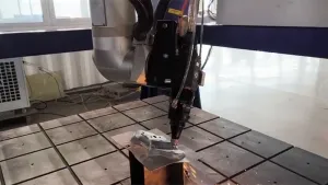 AC01-LD-H03 3B Robot Kola Bağlı Lazer Kesme Kafası için Döner Eksen