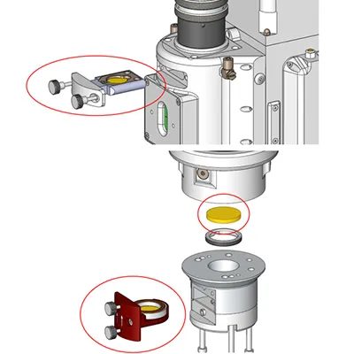 Optikler için üçlü koruyucu cam istifi