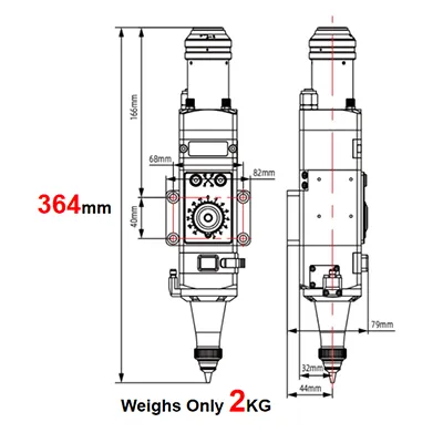 Kolay entegrasyon için hafif, kompakt gövde